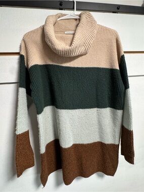 BRAND: Staccato ✨ Striped Cowl Neck Sweater